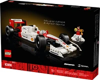 LEGO Icons McLaren MP4/4 et Ayrton Senna; petite voiture, voiture de course, course F1 10330