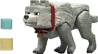 Minecraft Dennis the Wolf Action Figure & Accessories, 3.25-inch Toy Set Inspired by A Minecraft Movie