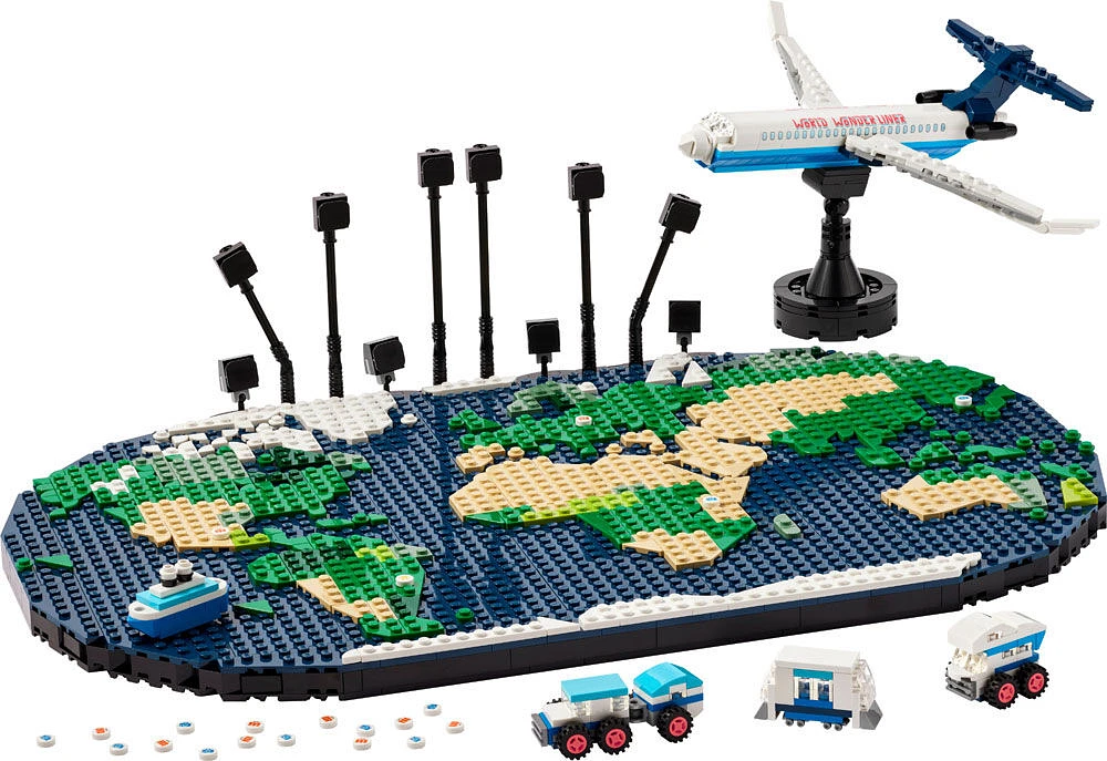 LEGO Les souvenirs de voyage Carte du monde Jeu de construction 41838