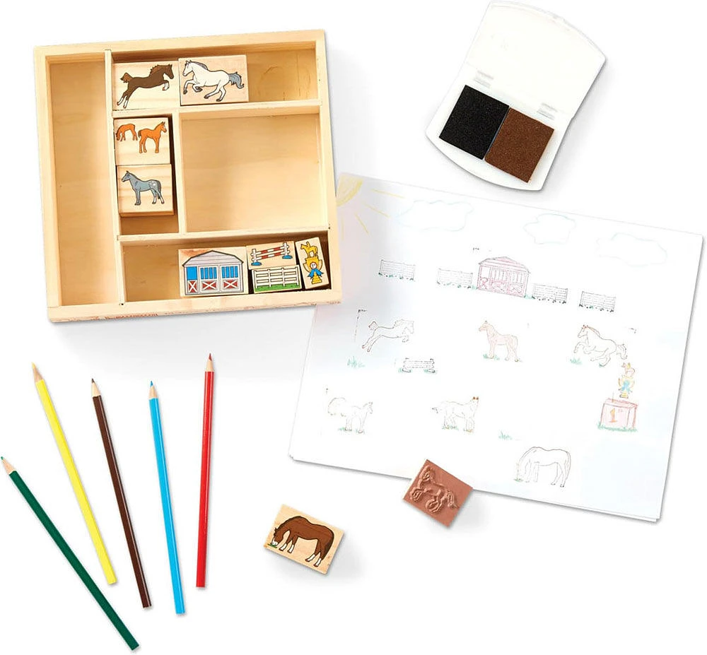 Melissa and Doug - Cheval Stamp Set