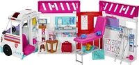Barbie Toys, Transforming Ambulance and Clinic Playset, 20+ Accessories, Care Clinic