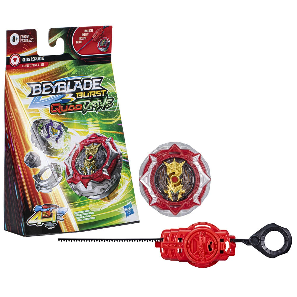 Beyblade Burst QuadDrive Glory Regnar R7 Spinning Top Starter Pack