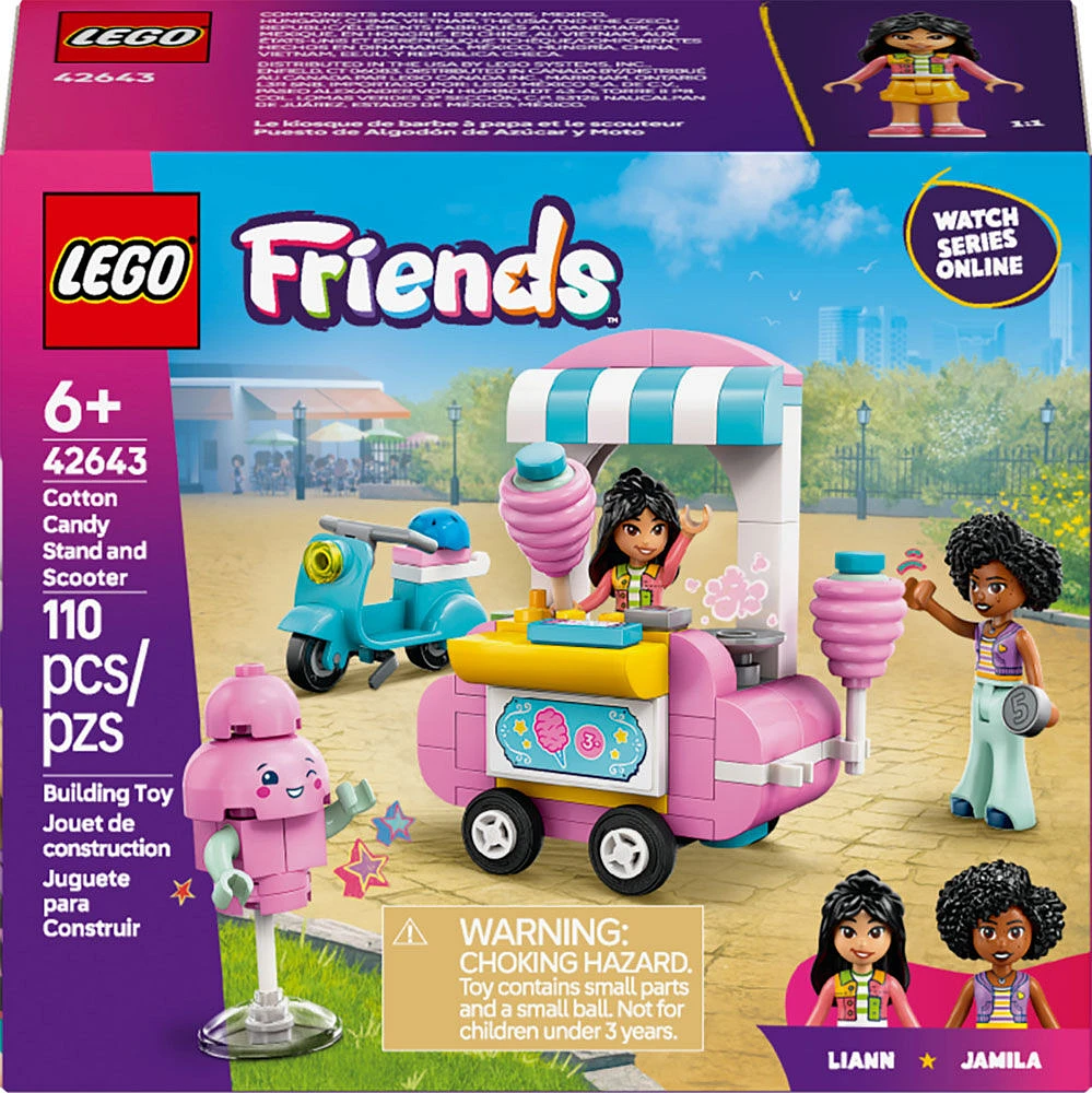 LEGO Friends Le kiosque de barbe à papa et le scouteur, Jouet, Ensemble de construction pour un jeu de simulation créatif, 42643