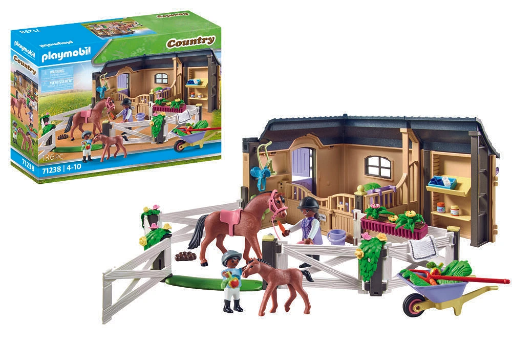 Playmobil - Etable et carrière pour chevaux