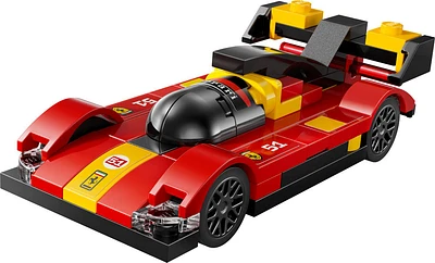 LEGO Speed Champions Ferrari 499P Hypercar Building Toy - Mini Scale Model for Play and Display - 30709