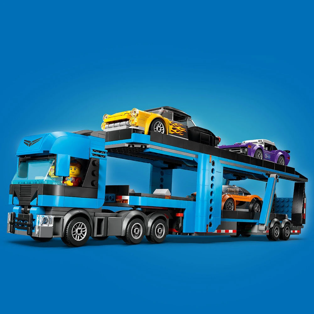 LEGO City Le transporteur de véhicules avec voitures de sport 60408