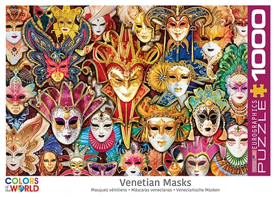 Eurographics Puzzle de 1000 pièces Masques du carnaval de Venise