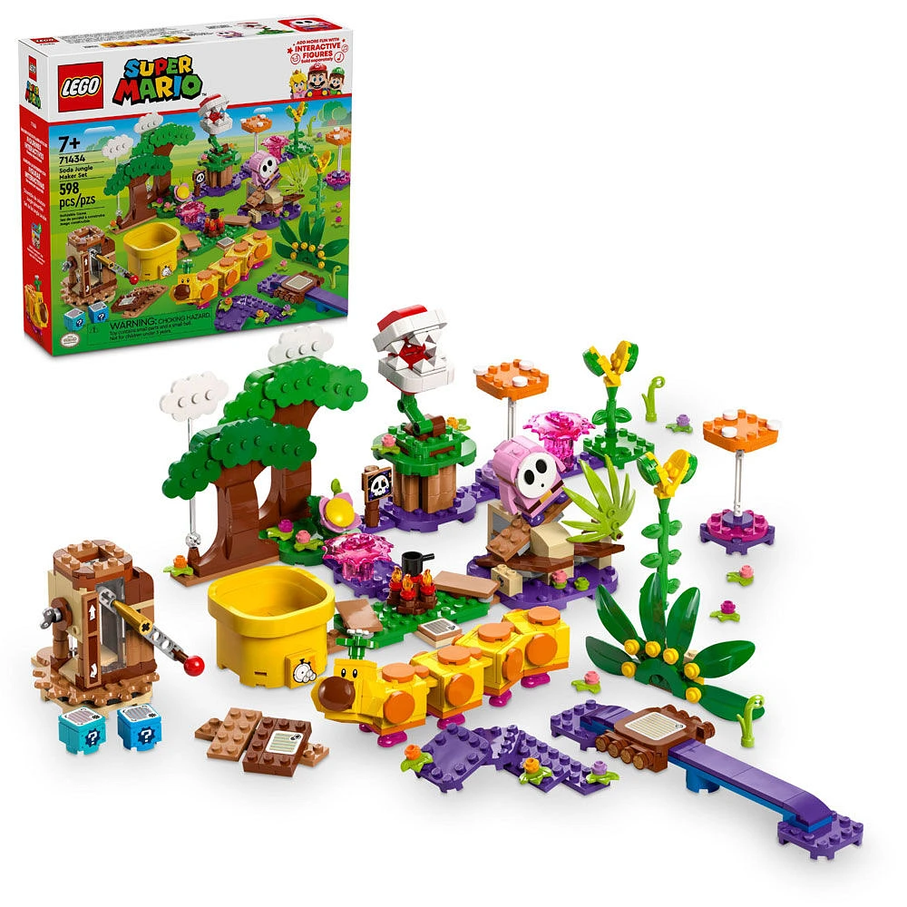 Jouet de Wiggler LEGO Super Mario Ensemble de créateur Jungle pimentée 71434