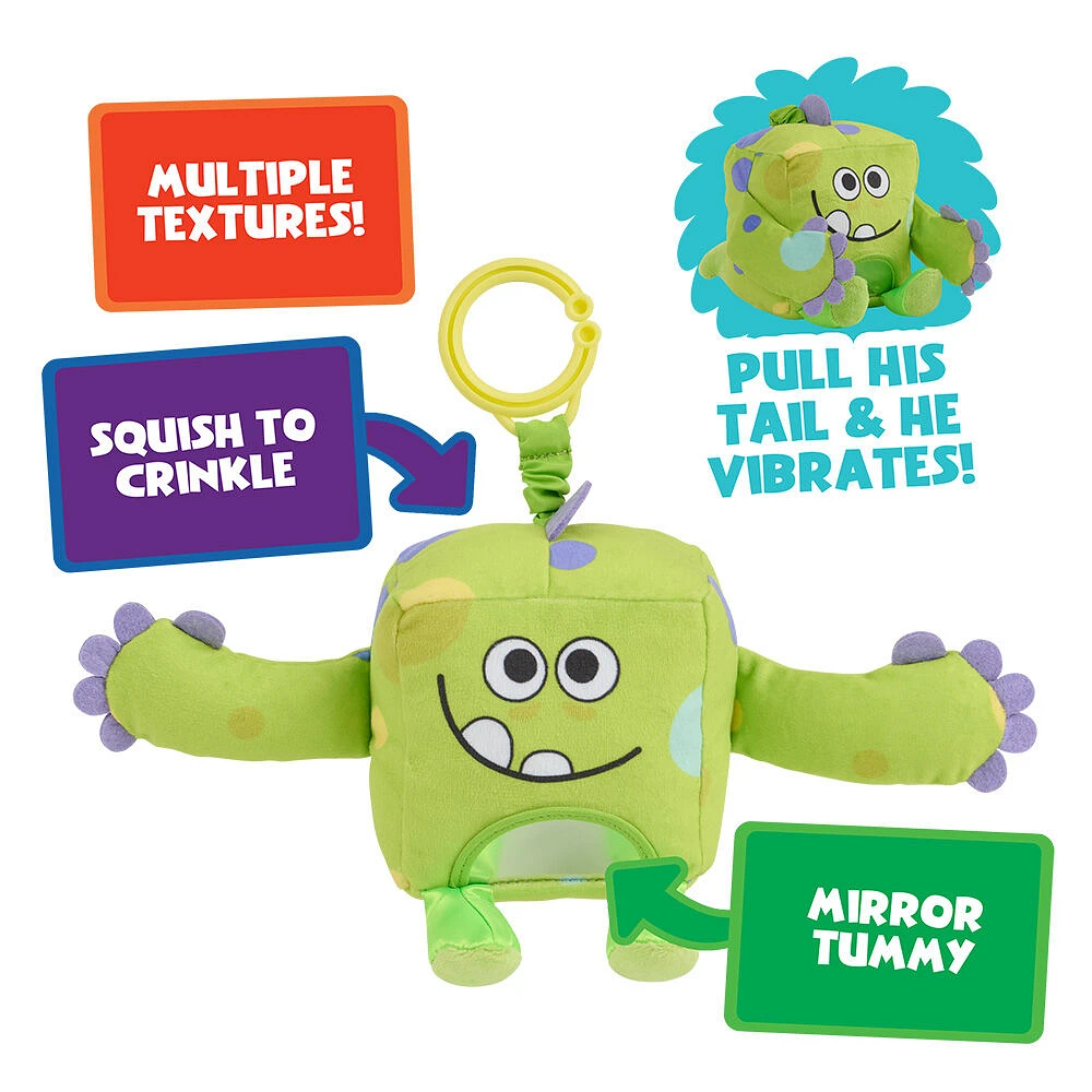 Super Simple Sensory Plush Monster Hugo (Green) with 5+ Sensory Features