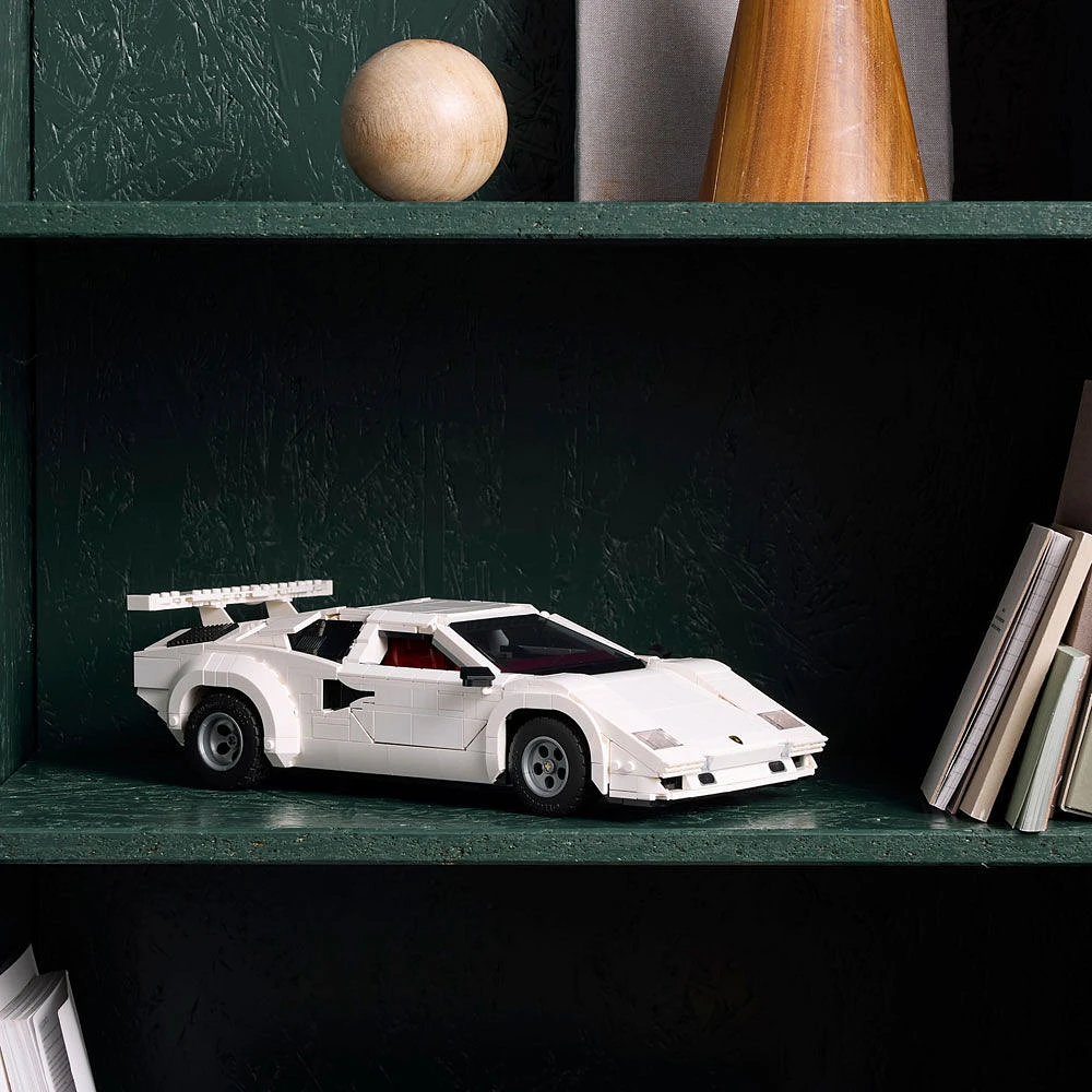 Cadeau de modèle réduit de voiture pour adultes LEGO Icons Lamborghini Countach 5000 Quattrovalvole 10337