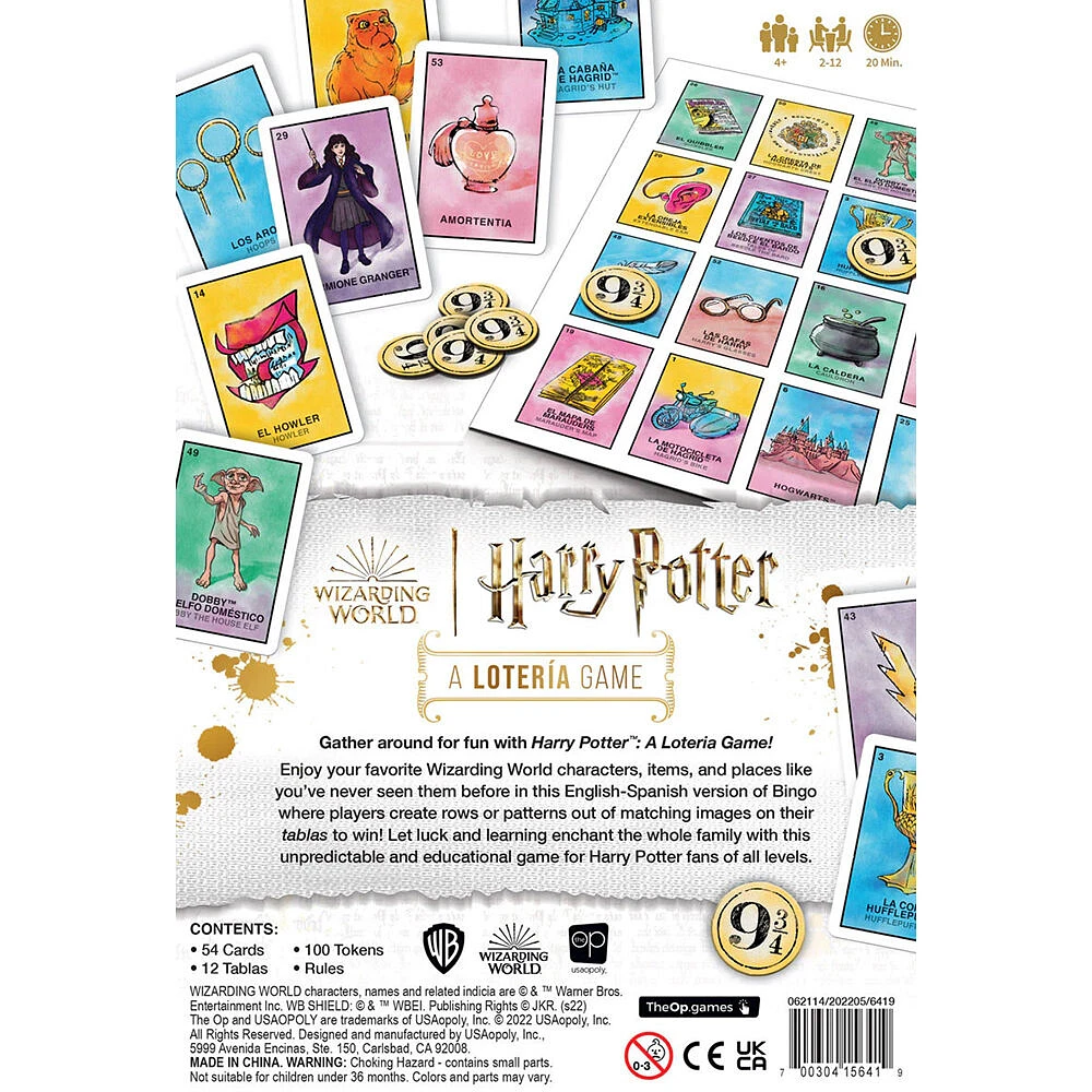 USAopoly Harry Potter Loteria - Édition anglaise