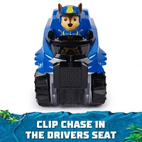 PAW Patrol Jungle Pups, Chase's Tiger Vehicle, Camion avec figurine articulée à collectionner