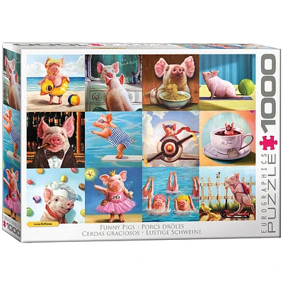 Eurographics Funny Pigs 1000 Pc Puzzle