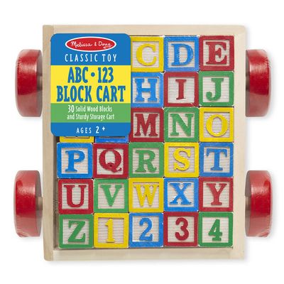 Classic ABC Block Cart - English Edition