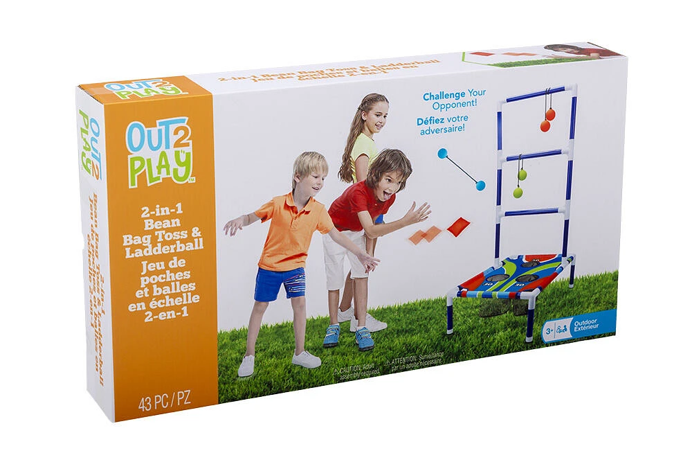 O2P 2 In 1 Bean Bag Toss / Ladderball