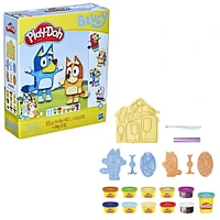 Play-Doh Bluey Make 'n Mash Costumes Playset with 11 Cans of Modeling Compound, Non-Toxic