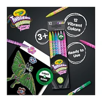 Crayola Bold and Bright Twistables Coloured Pencils, 12 Count