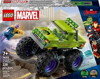 LEGO  Marvel The Hulk Truck vs. Thanos - Monster Truck Building Toy for Kids 7+ - 76312
