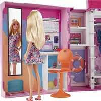 Barbie - Placard de rêve et poupée blonde, 60+ cm larg., 30+ éléments