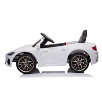 KIDSVIP 12V Maserati Gran Cabrio W/ RC - White - English Edition