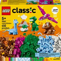 LEGO Classic Les dinosaures créatifs Ensemble de construction en briques assortis, Modèles de jeux imaginatifs pour enfants 11041