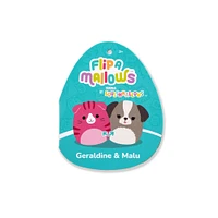 Squishmallows 5" - Flipamallows: Geraldine the Pink Cat & Malu the Grey Dog