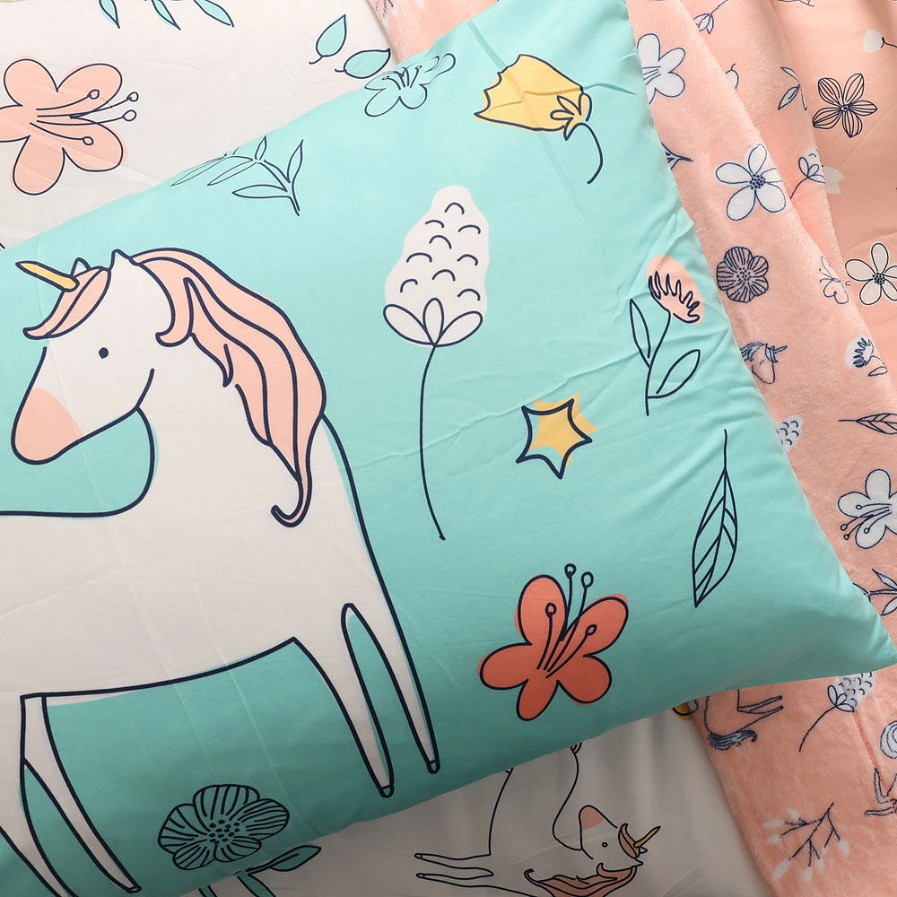 Parure de lit pour tout-petit de 3 pièces, Licorne