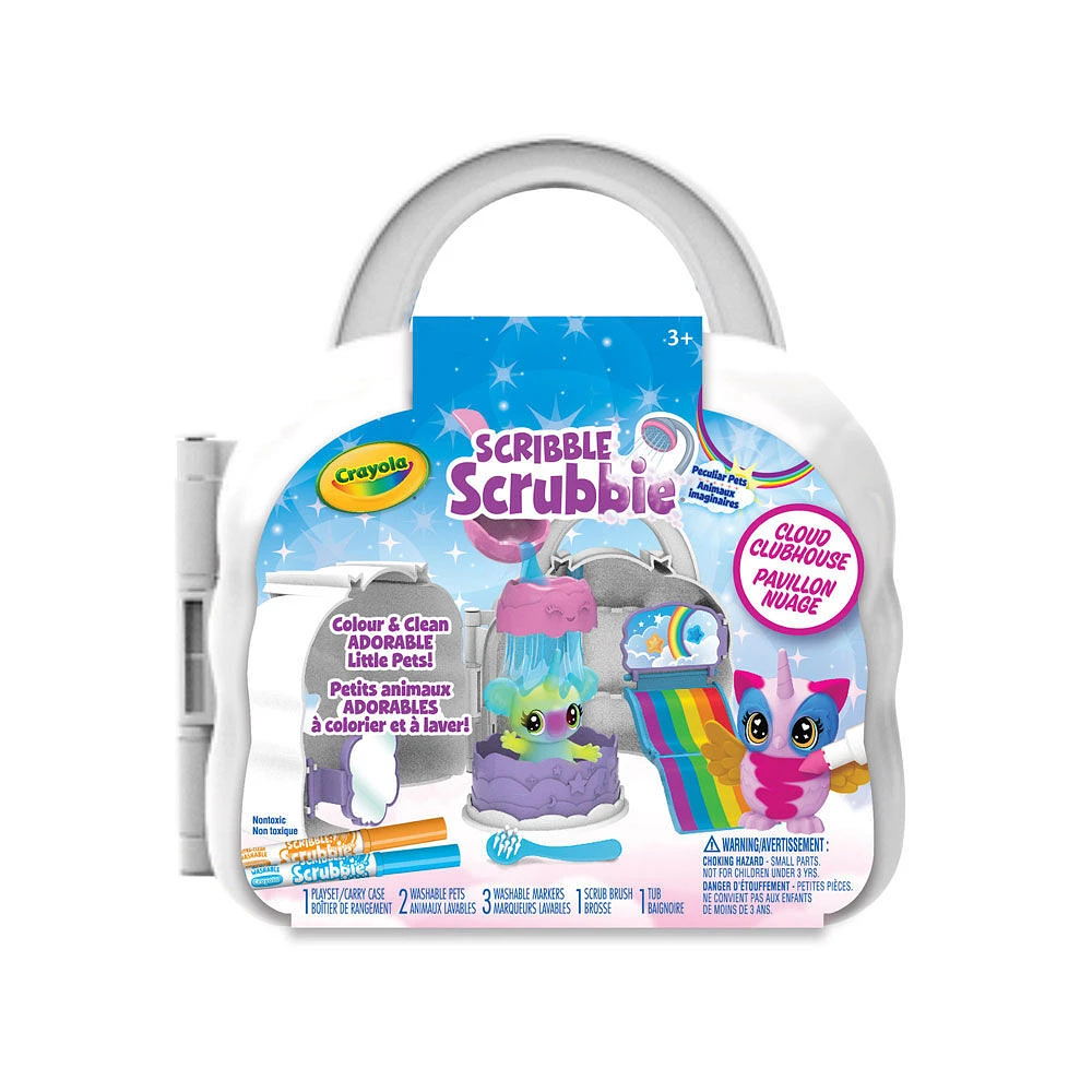 Crayola Scribble Scrubbie Peculiar Pets, Cloud Clubhouse Play Set