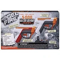 Nerf Pro Gelfire Dual Wield Pack, 2 Blasters, No-Prime Firing, 5000 Gelfire Rounds, 2x 100 Round Integrated Hoppers, 2 Eyewear