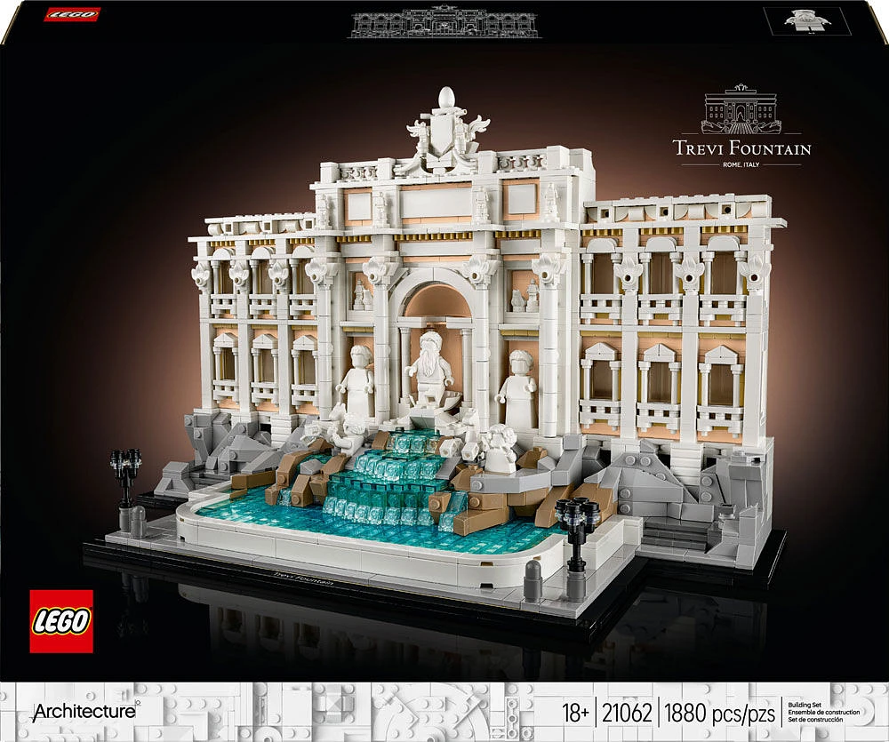 LEGO Architecture Trevi Fountain Building Set - Collectible DIY Craft for Adults - Gift Idea for Men and Women - 21062