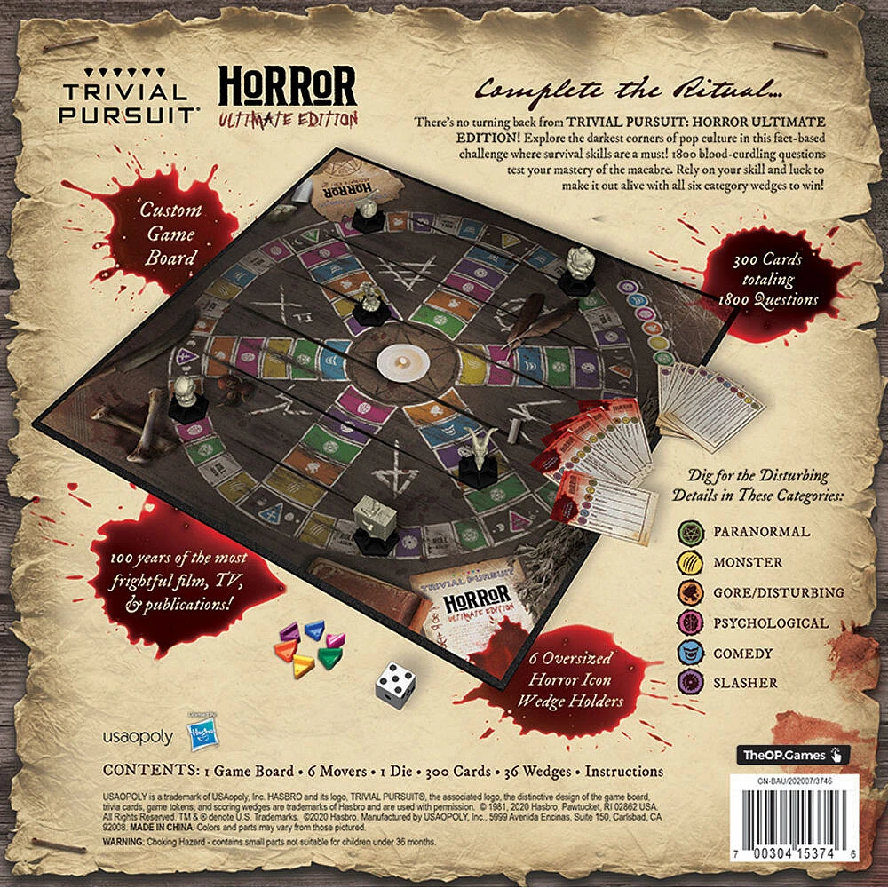 TRIVIAL PURSUIT: Horror Ultimate Edition Jeu De Plateau - Édition anglaise