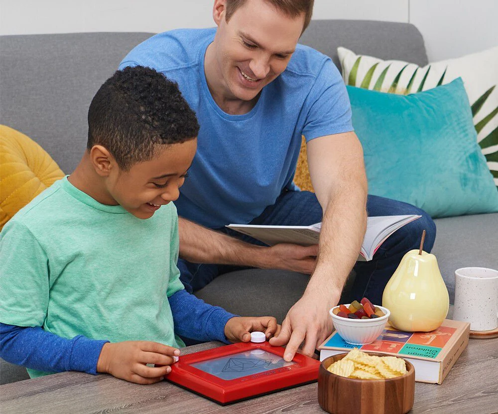 Etch A Sketch, Original Magic Screen, 86 % de plastique recyclé, jouets classiques créatifs respectueux de la planète