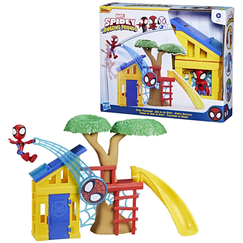 Marvel Spidey and His Amazing Friends Spidey Playground Playset with Spidey Action Figure