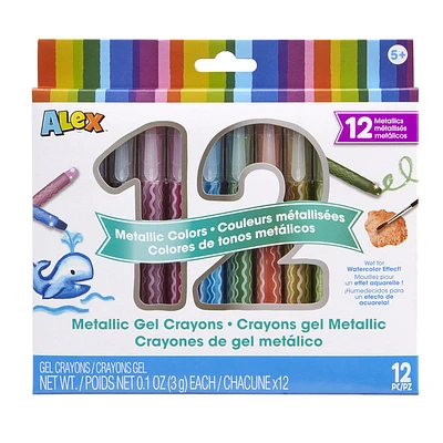 Crayons gel métallisés