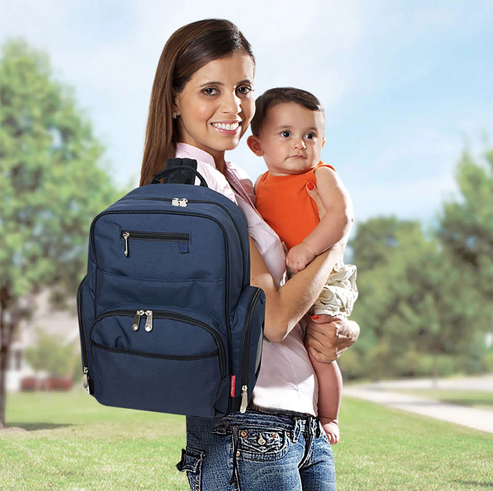 Fisher Price Denim Deluxe Backpack