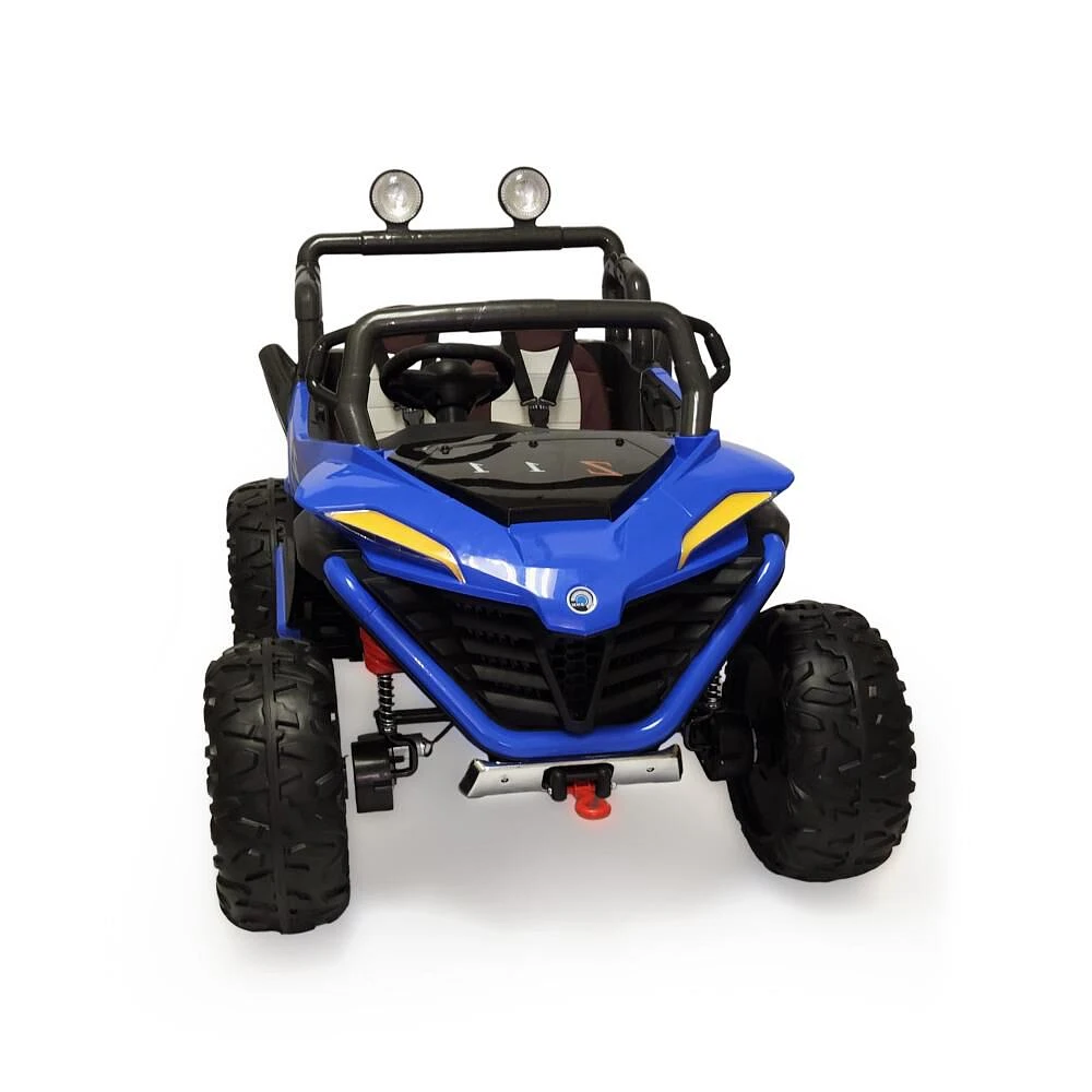 KIDSVIP Licensed Sport MX 2x12V 4x4 Kids Ride-On 2-Seater UTV Buggy - Blue - English Edition