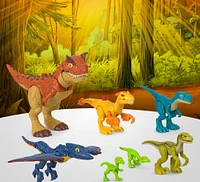 Imaginext Jurassic World Dinosaur Pack 7-Piece Figure Set for Preschool Kids