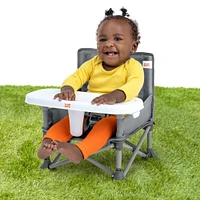 Bright Starts Pop ‘N Sit Portable Booster Seat - Grey