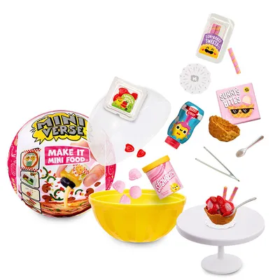  MGA's Miniverse Make It Mini Food Cafe Series 1 Minis -  Complete Collection (Pack of 24), Blind Packaging, DIY, Resin Play, Collect  : Toys & Games