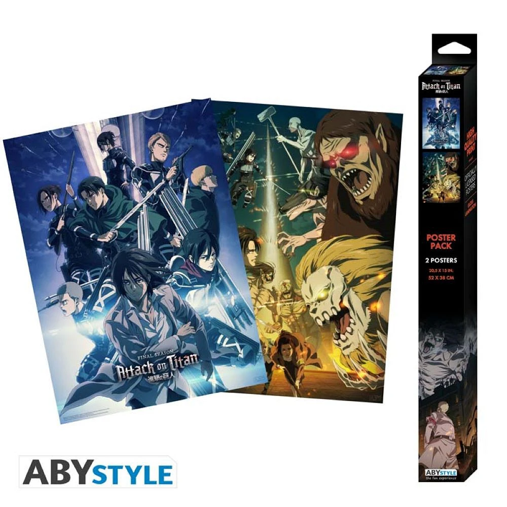 Attack On Titan - Set 2 Posters Chibi 52X38 - Chibi Set 2 X4