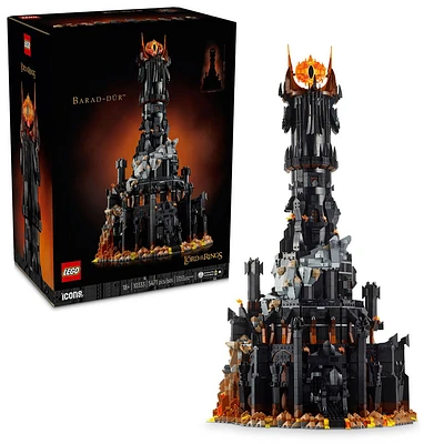 LEGO Icons Lord of the Rings Barad-dûr Building Set for Adults - Collectible for Fans - 10333