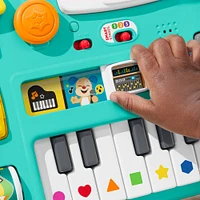 Fisher-Price Laugh and Learn Mix and Learn DJ Table Musical Learning Toy for Baby and Toddler, Multi-Language Version