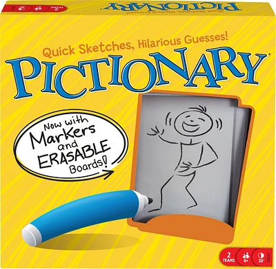 Jeu de société Pictionary - version anglaise - les motifs peuvent varier