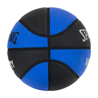 Ballon de basketball en caoutchouc pour toute surface Spalding Varsity, taille 6 (28-1/2 po), bleu/noir