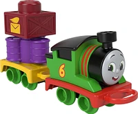 Thomas & Friends My First Percy Push-Along Toy Train with Stacking Cargo for Toddlers