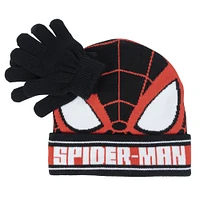 Spider-Man Ensemble Chapeau Et Gants Spider-Man Noir