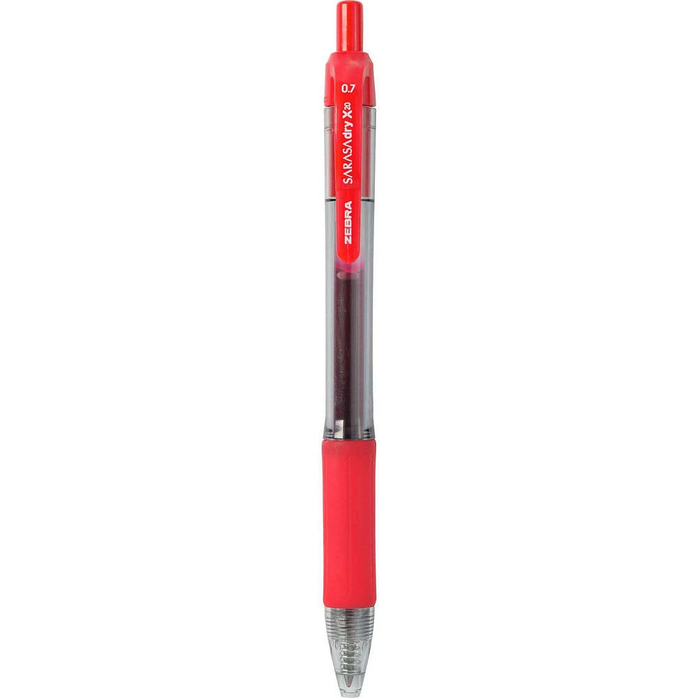 Zebra Sarasa X20 Retractable Gel Pen Ink 2pk