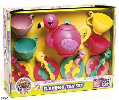 Zoo Troop Flamingo Tea Set