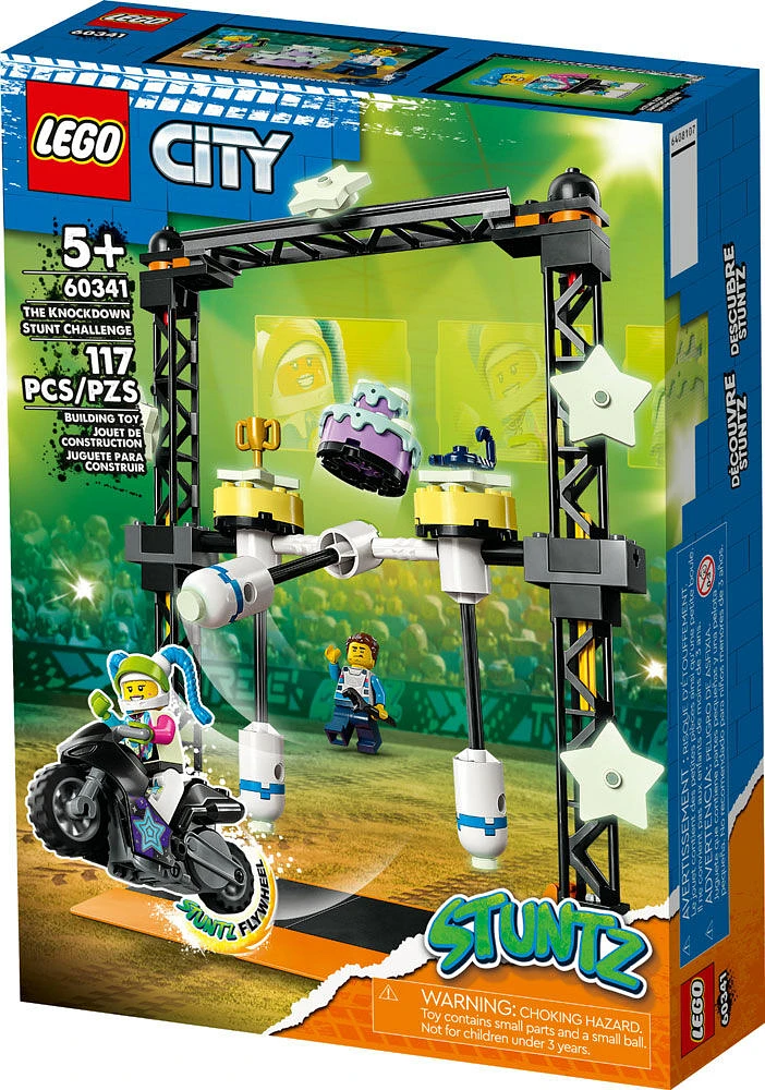 LEGO City The Knockdown Stunt Challenge 60341 Building Kit (117 Pieces)