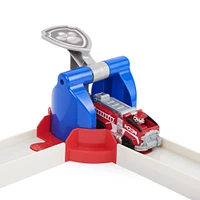 PAW Patrol, True Metal Total City Rescue Movie Track Set with Exclusive Marshall Vehicle, 1:55 Scale